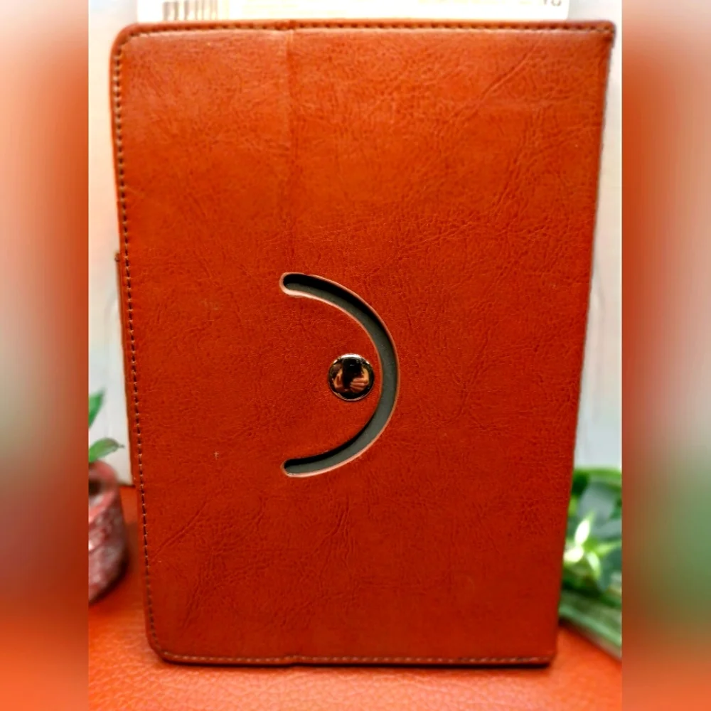 Universal Rotating Tablet Folio Case Fit 7 To 8 In Tablets Rotates 360